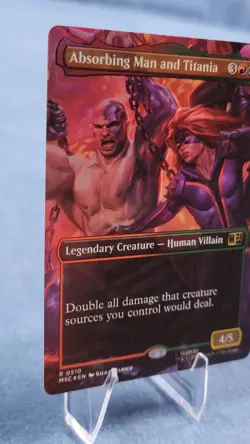 Absorbing Man and Titania Foil Borderless Mtg Marvel Super Heroes NM - Image 5