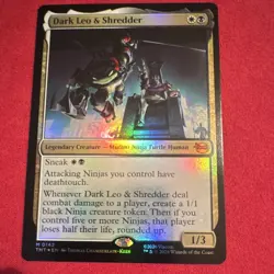 MTG Dark Leo & Shredder M 0142 Foil TMNT EN magic the gathering - Image 1