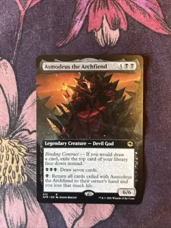 Asmodeus the Archfiend Borderless Adventures in the Forgotten Realms NM MTG - Image 1