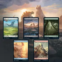 MTG Secret Lair - The Godzilla Lands | Magic the Gathering Foil - New Open Box - Image 1