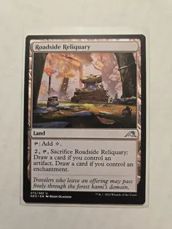 Roadside Reliquary - Kamigawa: Neon Dynasty - LP - Uncommon - Land - MTG - Image 1