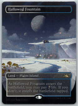 Hallowed Fountain Galaxy FOIL - NM Near Mint Galaxy Borderless Unfinity MTG 528 - Image 1