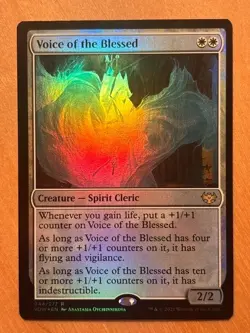 Magic the Gathering MTG Voice of the Blessed Foil Innistrad Remastered NM - Image 1