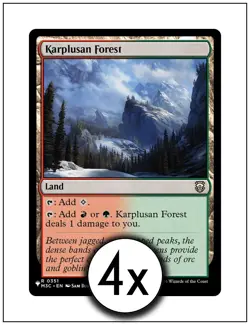 4x Karplusan Forest, The List, Magic the Gathering MTG NM - Image 1