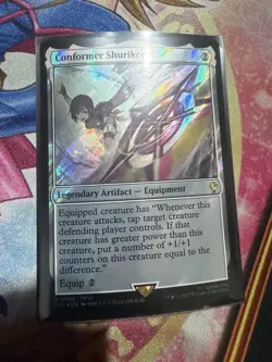 MTG Conformer Shuriken (Surge Foil) Commander: Final Fantasy 0098 FF7 Yuffie LP - Image 1