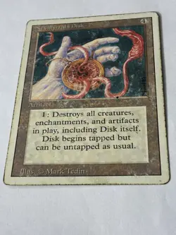 MTG 1993 Magic The Gathering Classics Vintage 4th Edition Nevinyrrals Disk M132 - Image 1