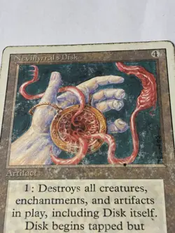 MTG 1993 Magic The Gathering Classics Vintage 4th Edition Nevinyrrals Disk M132 - Image 5