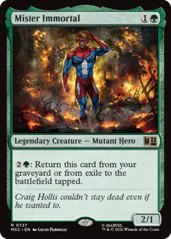 x1 Mister Immortal R MTG Commander: Marvel Super Heroes M/NM, English - Image 1