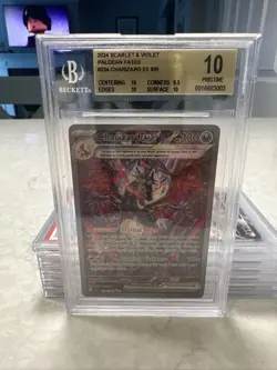 Pokemon TCG - Paldean Fates - Charizard Ex 234/091 SIR BECKETT 10 10 10 9.5 - Image 1