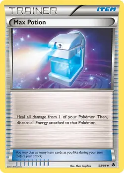 Max Potion 94/98 Emerging Powers Pokemon Card LP - Image 1