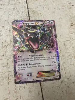 Pokemon TCG Rayquaza EX XY XY69 Holo Black Star Promo Shiny Ultra Rare - Image 1