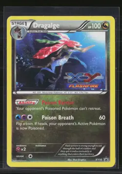Pokemon 2014 Flashfire Dragalge #XY10 Xy Pre-release - Image 1