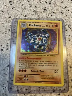 Machamp 8/102 1st Edition Base Set Holo Rare Pokemon TCG 1999 - Image 1