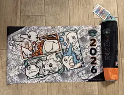 Comic Book Style 2026 NAIC Exclusive Pokemon Playmat W/ Bag - Brand New - Image 2