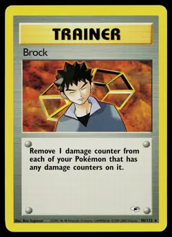 Pokemon Card - Brock Gym Heroes 98/132 Rare - Image 1