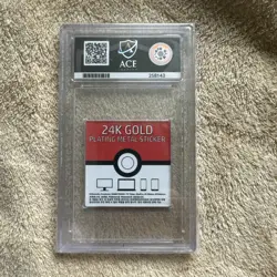 Zapdos 24k Gold Plated Pokemon Sticker Korean Striking Ace 10 - Image 2