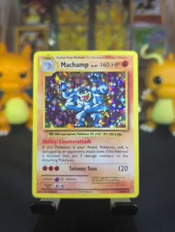 pokemon Machamp 59/108 Evolutions Holo Lp Condition. - Image 1