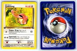 LICKITUNG 38/64 UNCOMMON JUNGLE POKEMON 1ST EDITION HP - Image 3