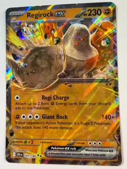 Pokemon Regirock ex 101/182 Destined Rivals Double Rare Holo NM - Image 1