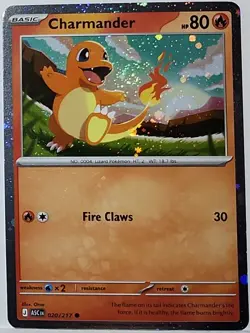 Fart Swirl 🌀 Charmander 020/217 Cosmos Holo Bleed Error Rare Pokemon TCG ✨ - Image 2