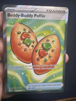 Pokemon *PRE-RELEASE* Full Art Buddy-Buddy Poffin 167/132 From MEGA EVOLUTIONS - Image 2