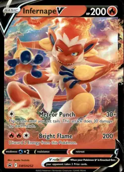 Infernape V SWSH252 Holo Promo Sword & Shield Promo Pokemon Near Mint - Image 1