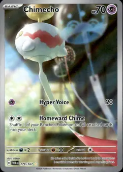 Chimecho 179/167 Illustration Rare Twilight Masquerade Pokemon Holo Near Mint - Image 1