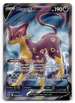 Liepard V NM 180/198 Chilling Reign Pokemon Rare Ultra - Image 1