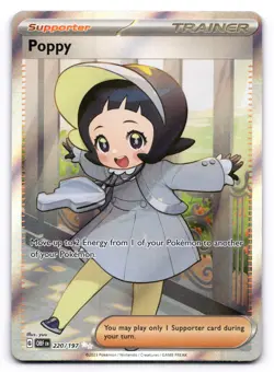 Poppy NM 220/197 SV03: Obsidian Flames Pokemon TCG Holo - Image 1