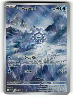 Cryogonal NM 111/086 Black Bolt Pokemon Holo Illustration Rare - Image 1