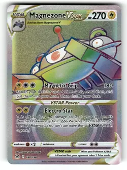Magnezone VSTAR NM 198/196 Lost Origin Pokemon Rainbow Rare - Image 1
