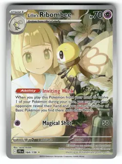 Lillie's Ribombee NM 164/159 Journey Together Pokemon Illustration Rare - Image 1