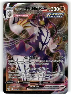 Rapid Strike Urshifu VMAX NM 088/163 Battle Styles Pokemon Holo VMAX Rare - Image 1
