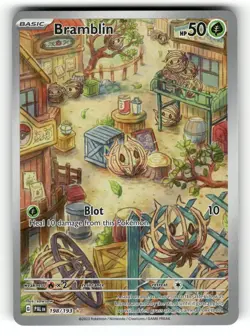 Bramblin NM 198/193 Holo Paldea Evolved Pokemon Illustration Rare - Image 1