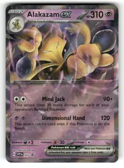 Alakazam ex NM 050 Scarlet & Violet Promo Pokemon Holo Promo - Image 1