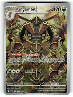 Kingambit NM 220/198 Holo Scarlet & Violet Pokemon Illustration Rare - Image 1