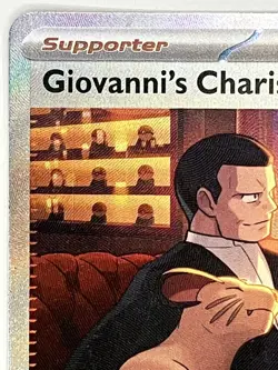 Giovanni's Charisma NM SIR 204/165 Sv: Scarlet & Violet 151 Pokemon TCG Holo - Image 3