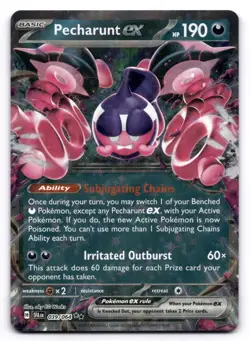 Pecharunt ex NM 039/064 Shrouded Fable Pokemon Double Rare - Image 1