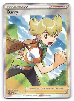 Barry (Full Art) NM 167/172 Swsh09: Brilliant Stars Pokemon TCG Holo - Image 1
