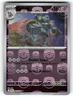 Golurk (Master Ball Pattern) NM 043/086 Black Bolt Pokemon Holo Uncommon - Image 1