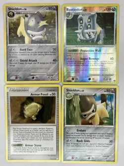 Bastiodon Shieldon LP-NM Mysterious Treasures 21 63 116/123 Platinum Pokemon TCG - Image 1