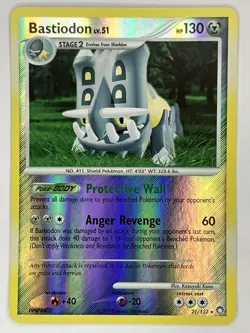 Bastiodon Shieldon LP-NM Mysterious Treasures 21 63 116/123 Platinum Pokemon TCG - Image 2