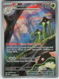Toedscruel 185/182 Illustration Rare Paradox Rift Pokemon NM - Image 1