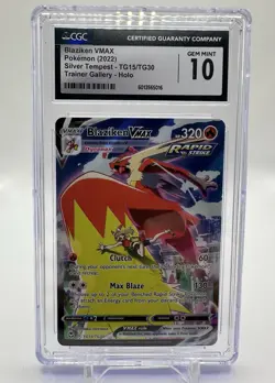 Blaziken VMAX TG15/TG30 Silver Tempest Trainer Gallery Holo CGC 10 2022 - Image 1