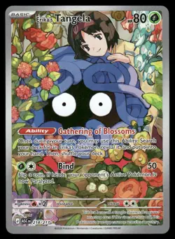 Pokemon Cards Erika's Tangela 218/217 Holo Ascended Heroes Illustration Rare NM - Image 1