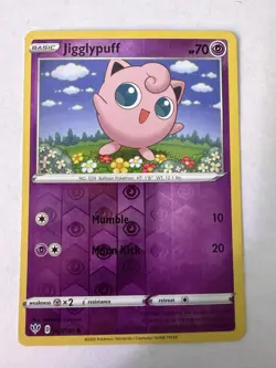 Pokemon - Jigglypuff - Common - Reverse Holo - 67/189 - LP - Image 1