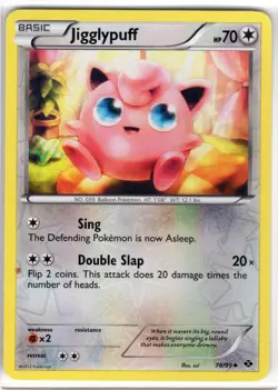 Jigglypuff 78/99 Uncommon Next Destinies Pokemon Reverse Holo Lightly Played - Image 1