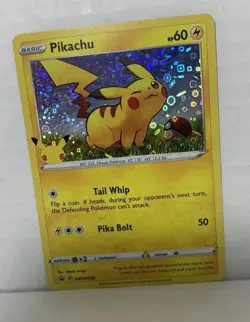 Pikachu Pokemon TKG HOLO SWSH039 Black Star Promo MINT General Mills Cereal Box - Image 1