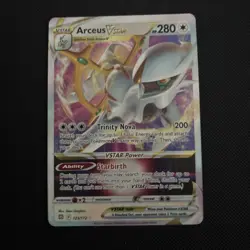 Arceus VSTAR 123/172 Holo VSTAR Rare Brilliant Stars Pokemon Near Mint - Image 2
