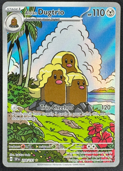 ALOLAN DUGTRIO 208/191 NM ILLUSTRATION RARE SURGING SPARKS POKEMON 2024 - Image 1